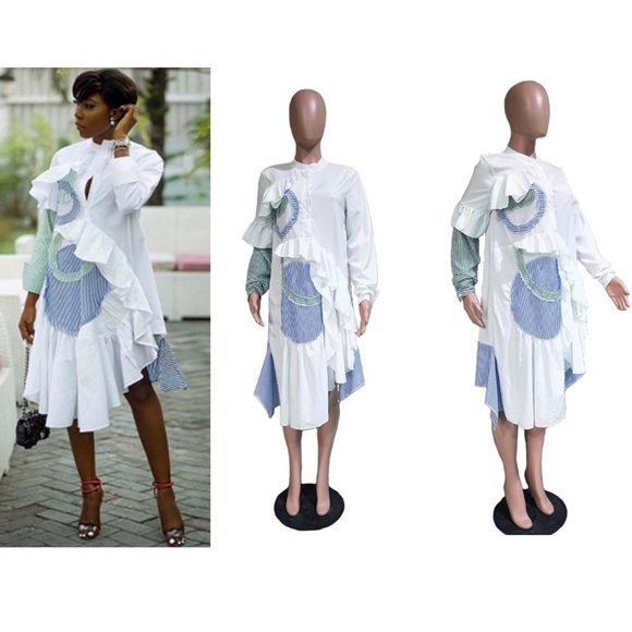 Dresses & Skirts - NWT PATCHWORK KNEE LENGTH DRESS
